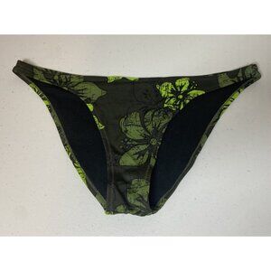 Banana Heat Women's Medium Green Hibiscus Bikini Bottoms Dante Fashion Inc Lime